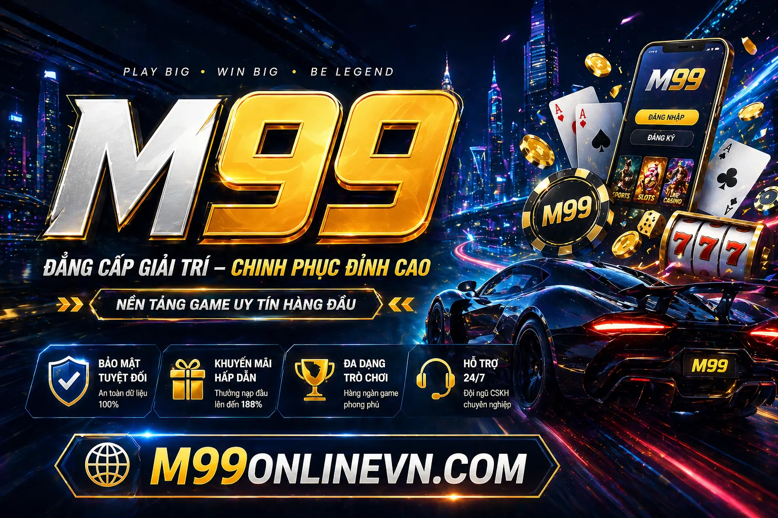 Giao diện ứng dụng blue88 app trên điện thoại